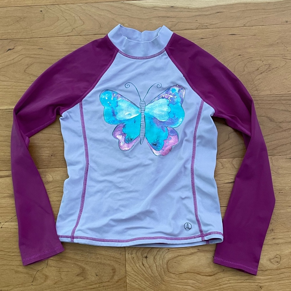 Girls 6/7 Rash Guard LL bean